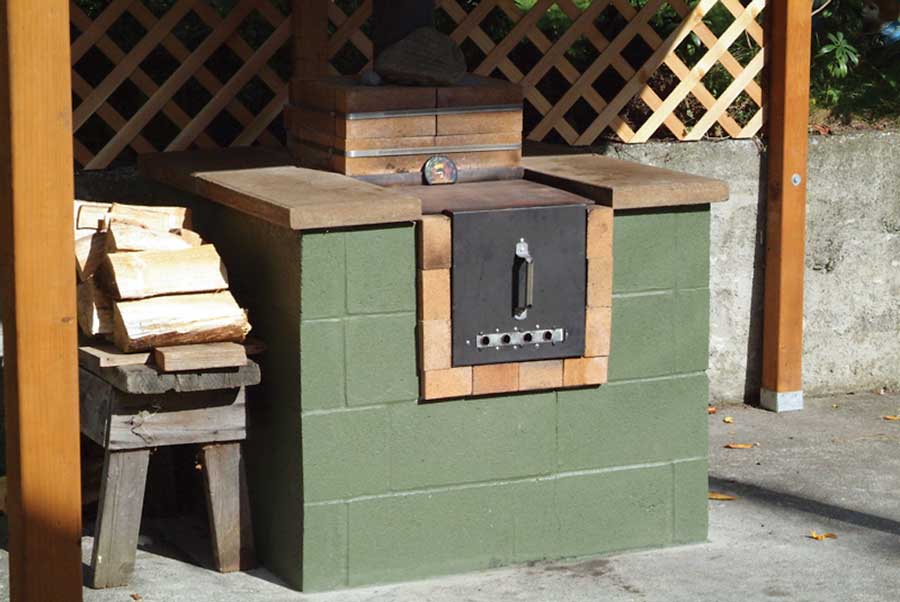 
Paul built this outdoor oven from plans found in one of our articles.
